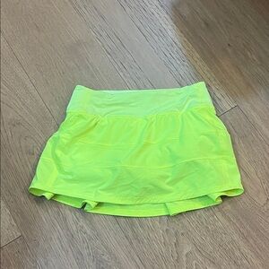 lululemon athletica Neon Green Skirt
